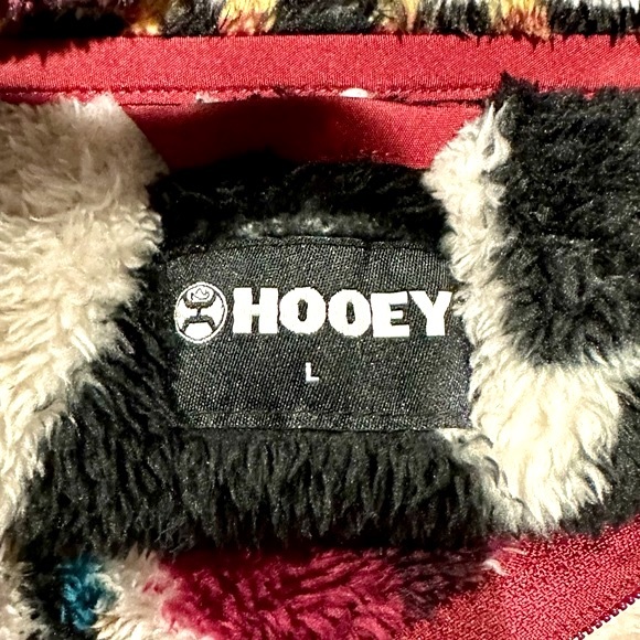 EUC Hooey Brand Aztec Patterned Fleece Pullover Top Sz L - Picture 12 of 16